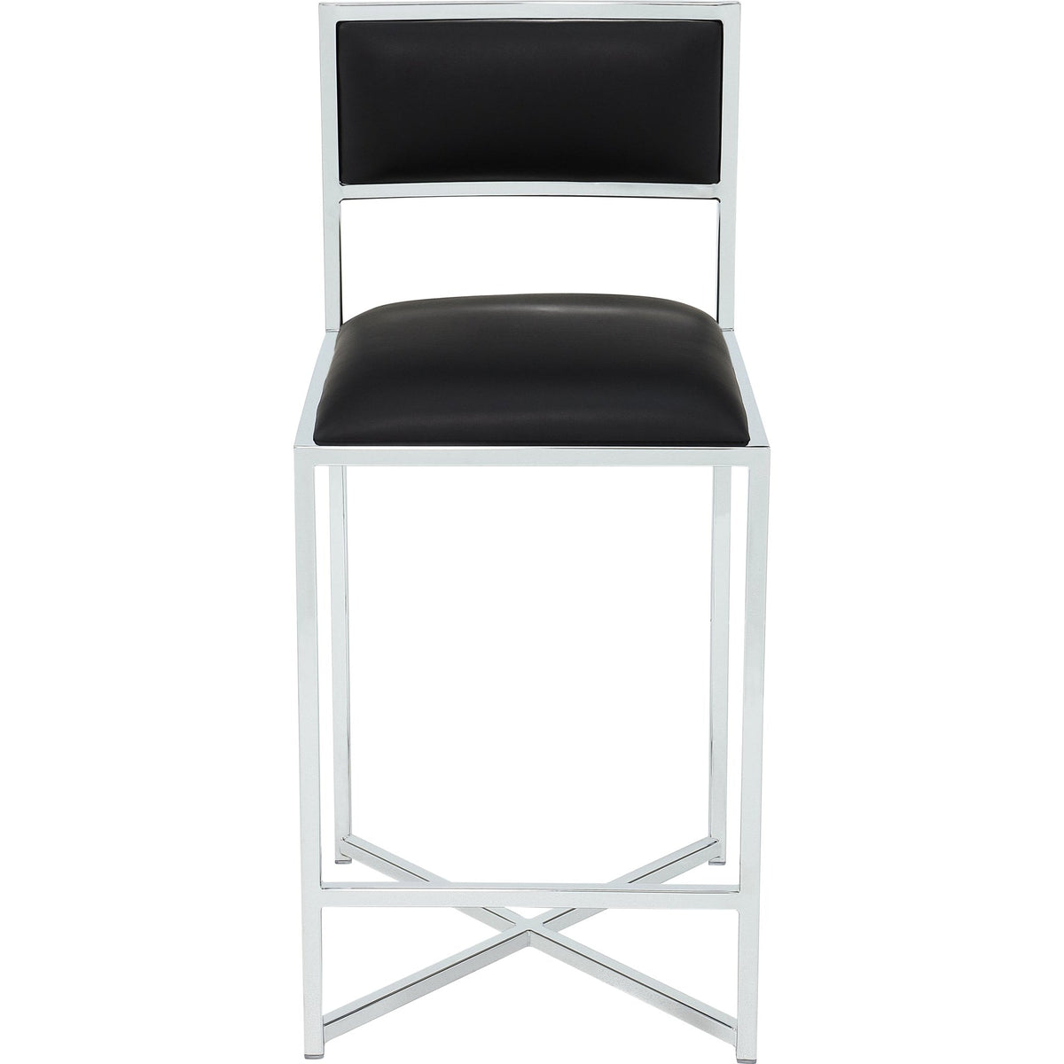 Modus Amalfi Soot/Chrome X Base Counter Stool (Set of 2)