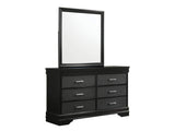 Amalia Black Dresser & Mirror - Ornate Home