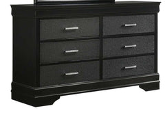 Amalia Black Dresser & Mirror - Ornate Home