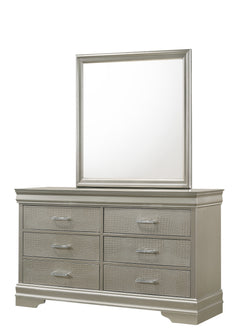 Amalia Silver Upholstered Panel Youth Bedroom Set - Ornate Home