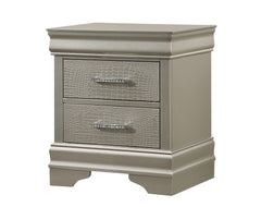 Amalia Silver Upholstered Panel Youth Bedroom Set - Ornate Home
