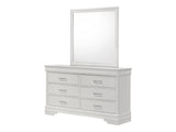Amalia White Dresser Top Mirror - Ornate Home