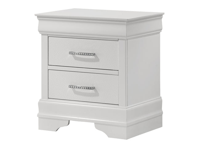 Amalia White Nightstand - Ornate Home