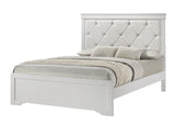 Amalia White Upholstered Panel Bedroom Set - Ornate Home