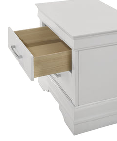 Amalia White Upholstered Panel Bedroom Set - Ornate Home