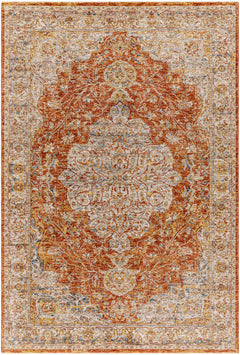 Aman Rust Area Rug - Clearance - Ornate Home