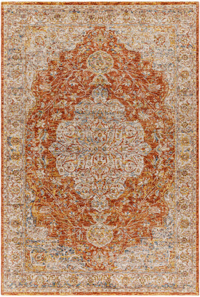 Aman Rust Area Rug - Clearance - Ornate Home