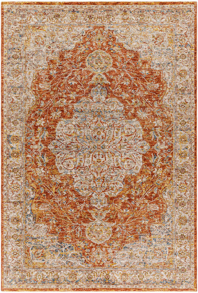 Aman Rust Area Rug - Clearance - Ornate Home