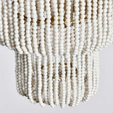 Amanda White Beaded Chandelier - Ornate Home