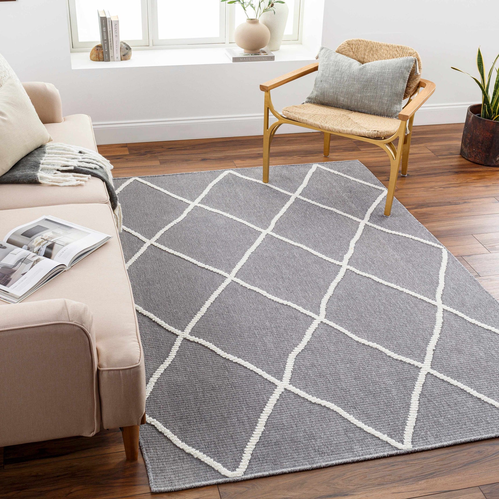 Amani Gray Washable Rug - Clearance - Ornate Home