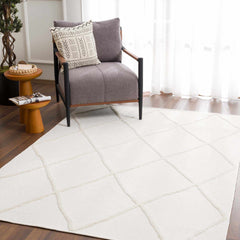 Amani White Washable Rug - Clearance - Ornate Home