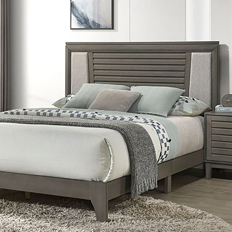 Amar Gray Queen Bed - Ornate Home
