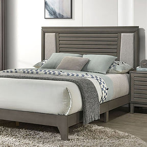 Amar Gray Queen Bed - Ornate Home