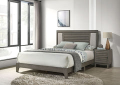 Amar Gray Queen Bed - Ornate Home