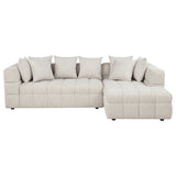 Amara Ivory 2-Piece Upholstered Sectional Sofa - Ornate Home
