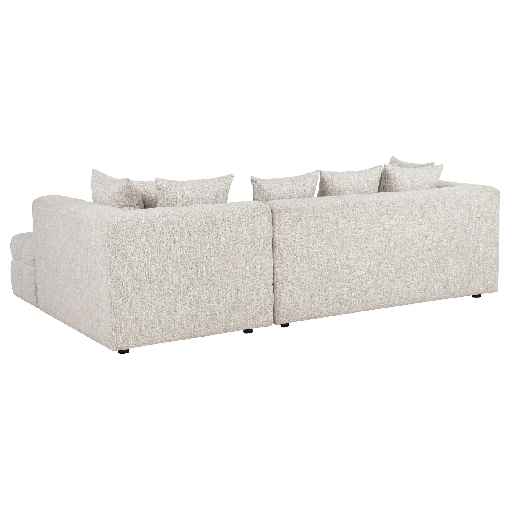 Amara Ivory 2-Piece Upholstered Sectional Sofa - Ornate Home