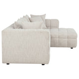 Amara Ivory 2-Piece Upholstered Sectional Sofa - Ornate Home
