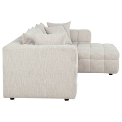 Amara Ivory 2-Piece Upholstered Sectional Sofa - Ornate Home