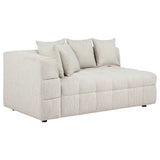 Amara Ivory 3-Piece Upholstered Sectional Sofa - Ornate Home