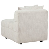 Amara Ivory Upholstered Armless Chair - Ornate Home
