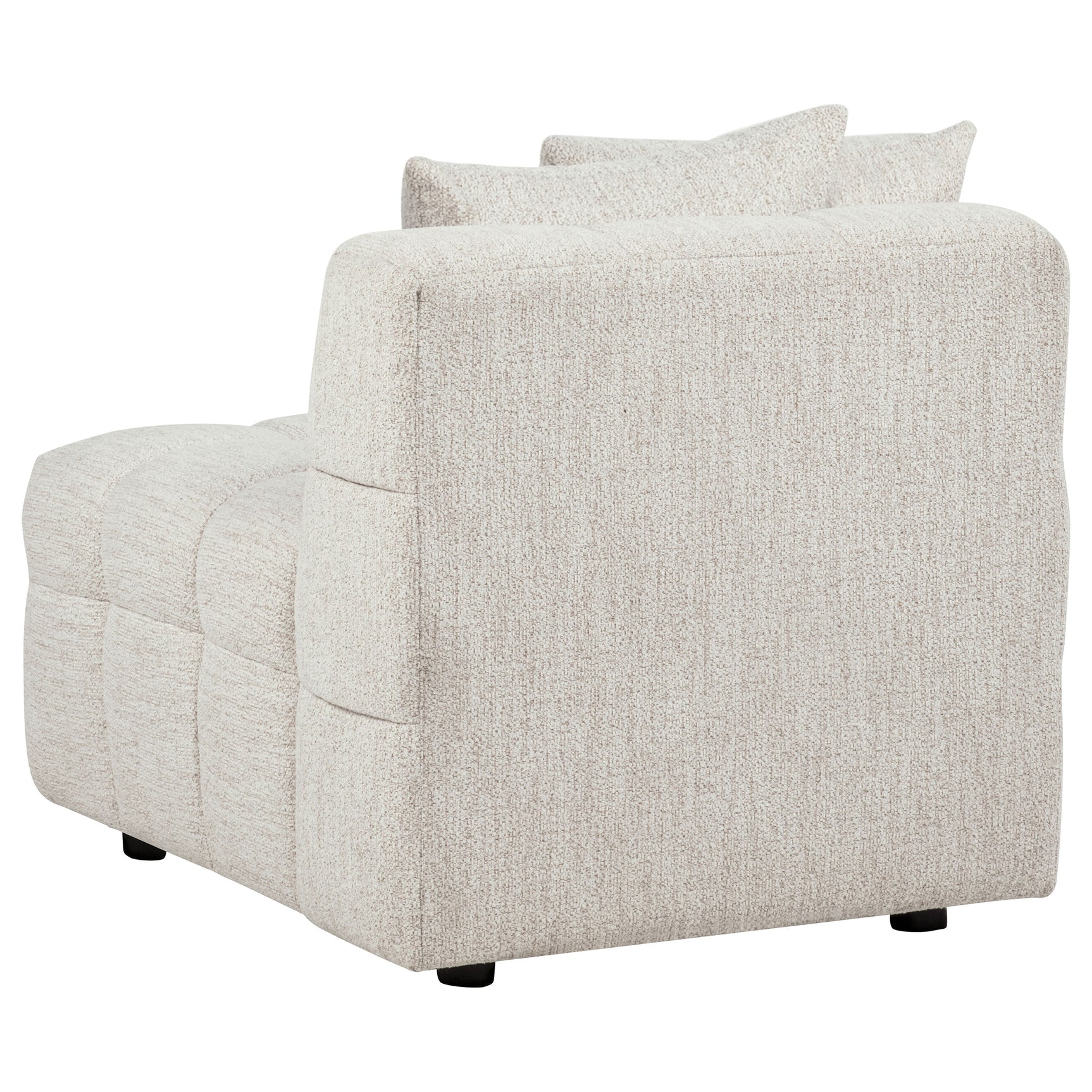 Amara Ivory Upholstered Armless Chair - Ornate Home