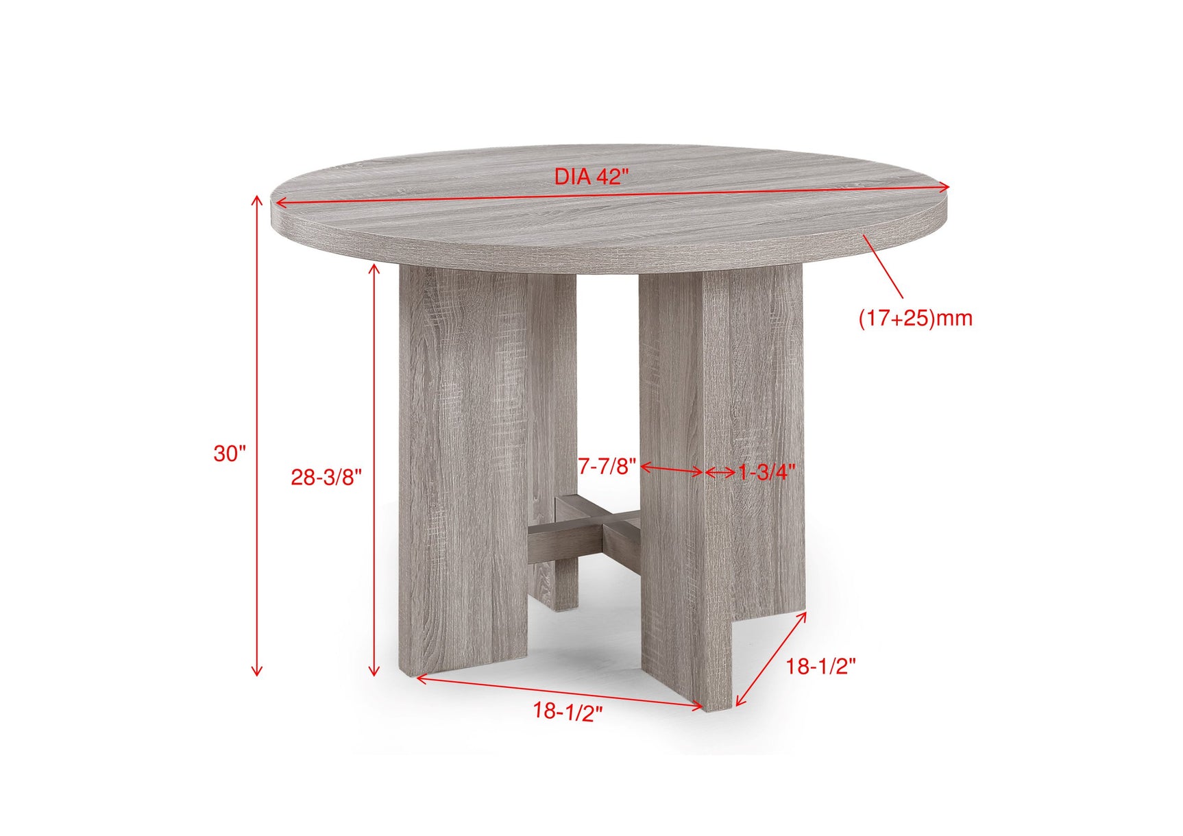 Amara Natural 5-Piece Dining Set - Ornate Home