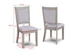 Amara Natural 5-Piece Dining Set - Ornate Home