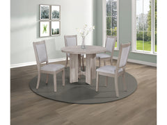 Amara Natural 5-Piece Dining Set - Ornate Home