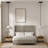 Amara Nightstand in Natural Oak (set of 2) - Ornate Home