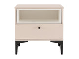 Amara Nightstand in Pale Rose and White - Ornate Home