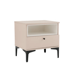 Amara Nightstand in Pale Rose and White - Ornate Home