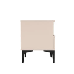 Amara Nightstand in Pale Rose and White - Ornate Home