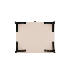 Amara Nightstand in Pale Rose and White - Ornate Home