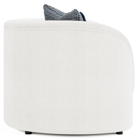 Amara White/Cream Fabric Sofa - Ornate Home