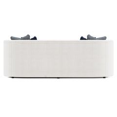 Amara White/Cream Fabric Sofa - Ornate Home