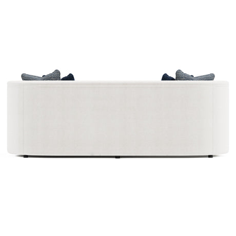 Amara White/Cream Fabric Sofa - Ornate Home