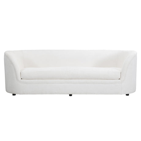 Amara White/Cream Fabric Sofa - Ornate Home