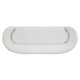 Amara White/Cream Fabric Sofa - Ornate Home