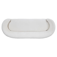 Amara White/Cream Fabric Sofa - Ornate Home