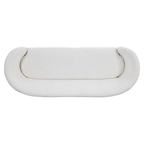 Amara White/Cream Fabric Sofa - Ornate Home