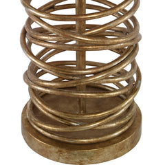Amarey Brown/Silver Metal Ring Table Lamp - Ornate Home