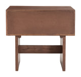 Amaria Natural & Walnut Nightstand - Ornate Home