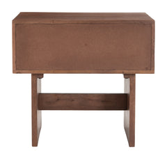 Amaria Natural & Walnut Nightstand - Ornate Home