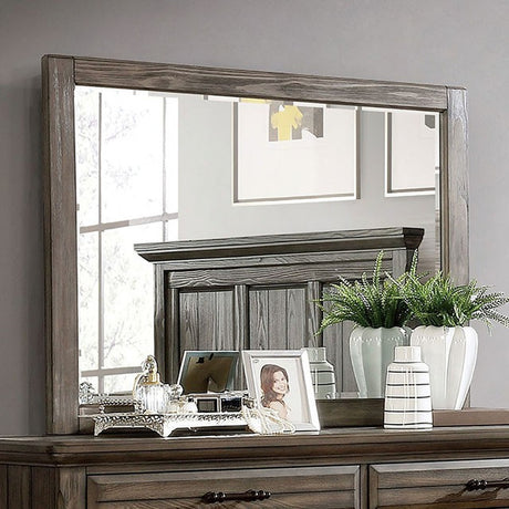 Amarillo Light Walnut Mirror - Ornate Home