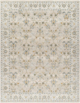 Amaru Cream & Sage Textured Rug with Fringes - Ornate Home