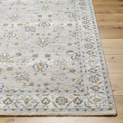 Amaru Cream & Sage Textured Rug with Fringes - Ornate Home