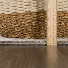 Amaru Green Textured Rug with Fringes - Ornate Home
