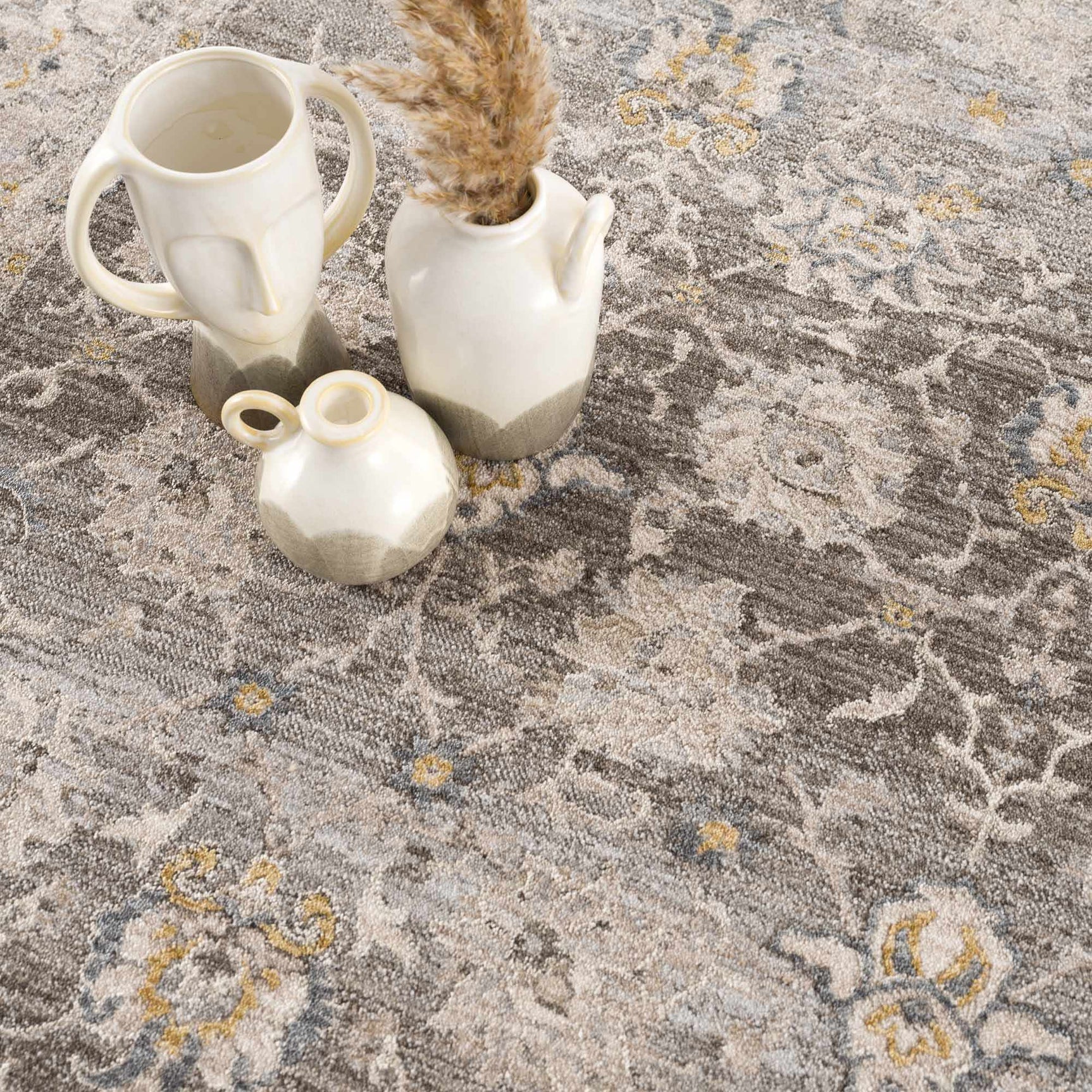 Amaru Green Textured Rug with Fringes - Ornate Home