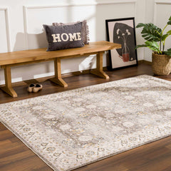 Amaru Green Textured Rug with Fringes - Ornate Home