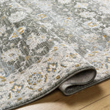Amaru Green Textured Rug with Fringes - Ornate Home